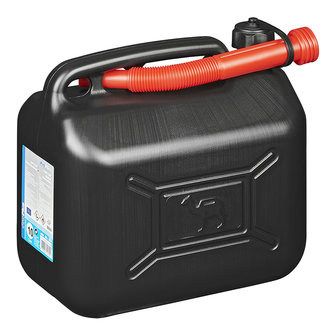 Jerrycan 10L plastique noir approuv&eacute; par l&#039;ONU