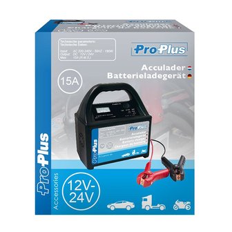 Acculader 12V/24V 15Amp