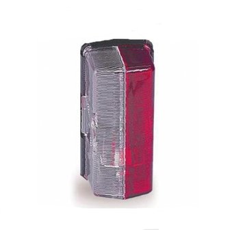 Zijlicht  opbouw Jokon (Rood/Wit) 92x42 mm. Kliksysteem