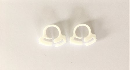Collier de serrage en plastique (10,8-12,3 mm.) set de 2 pi&egrave;ces