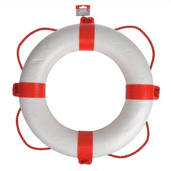 Bou&eacute;e de sauvetage &Oslash;600mm, blanc - rouge