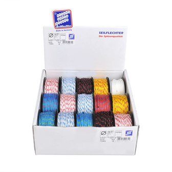 Mini-cordon en polyester, 3mm, 20m, assorti