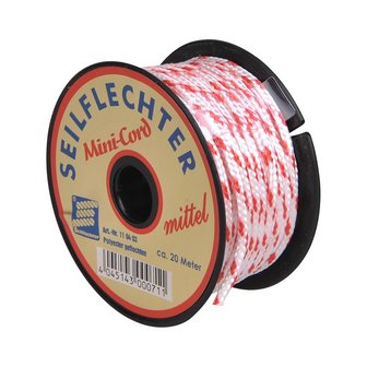 Mini-cordon en polyester, 3mm, 20m, assorti