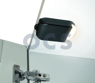 Lampe de cabinet 12v.-5 Watt-Noir