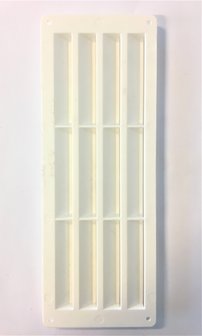 Grille de ventilation mont&eacute;e en surface ((240x90 mm.- BLANC)