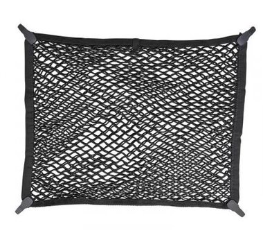 Filet &agrave; bagages &eacute;lastique 80x60cm double avec crochets en plastique NS-2