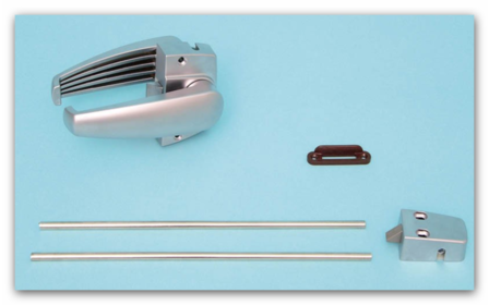 Snapper pour serrure de porte de toilettes en chrome