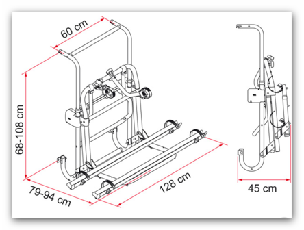 CARRY-BIKE LIFT 77 - BLACK END CAPS