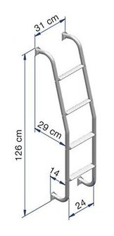 Omni Ladder Van (  Thule - Enkel ) 4 treden