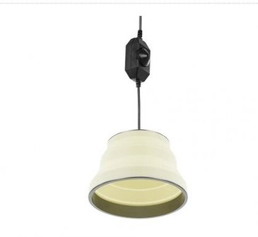 Hanglamp LED opvouwbaar silicone wit &Oslash;20cm