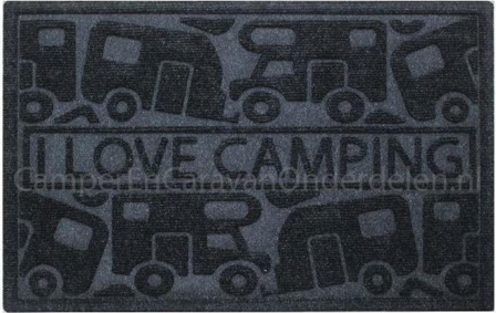  Campking Paillasson I Love Camping Noir