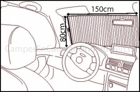 Zonnescherm Binnenzijde 80cm