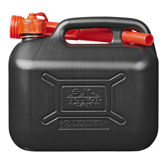 Jerrycan 5L plastique noir approuv&eacute; par l&#039;ONU