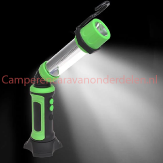 Flexibele looplamp COB LED oplaadbaar met haak en magneet