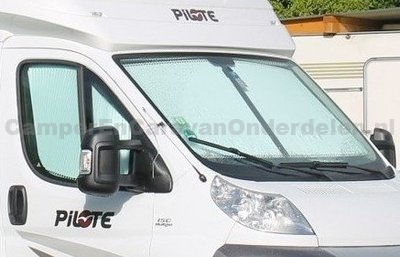 Rideau pliant Pare-brise Remis plissee (F.Ducato-P.Boxer-C.Jumper v.a.2015) beige