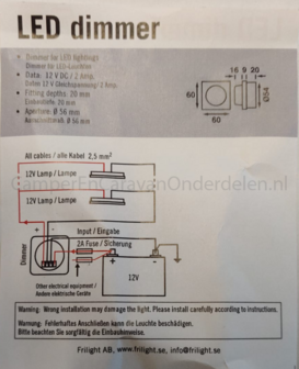 Dimmer LED-12volt-2Ah.