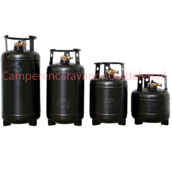 LPG fles 30L staal, vulslang