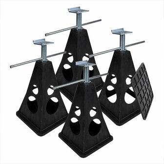 Jeu de supports en plastique 4 pi&egrave;ces 750kg