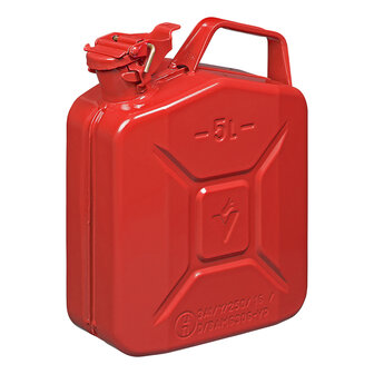 Jerrycan 5L metaal rood UN- &amp; T&uuml;V/GS-gekeurd