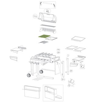 Campingaz Plaque de cuisson Adelaide 4 Premium