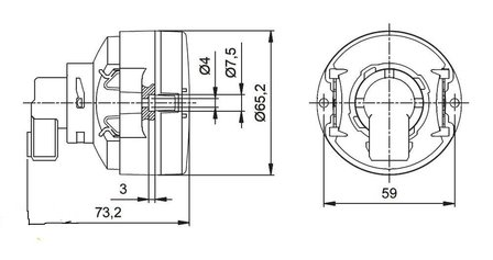 Feu de recul type 65