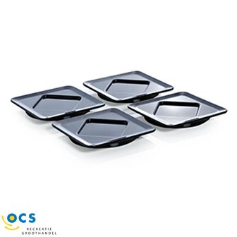 Gimex Quadrato N/B Sous-verre/ Couvercle
