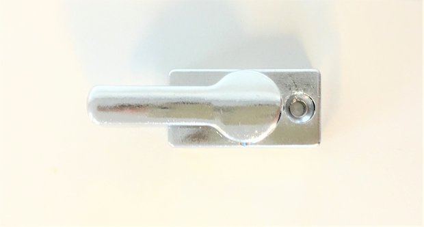 Serrure de porte chromée 6mm.