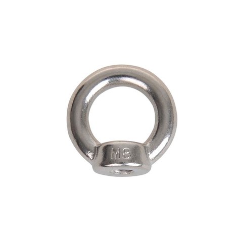 Ecrou à bague M8, acier inoxydable A4 AISI 316