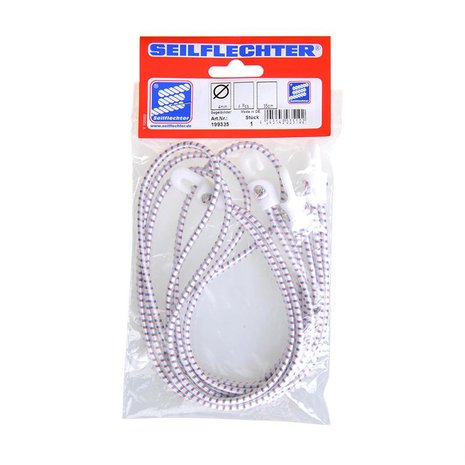Ligature avec crochets en nylon, 4 pièces dans un sac, 35cm, blanc