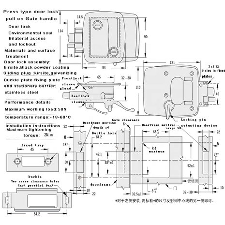 Slot cabine schuifdeur achterklep