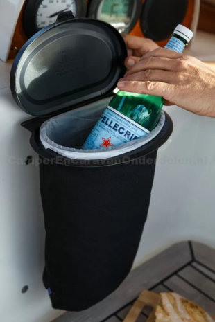 Flextrash deksel en tas L 9ltr zwart