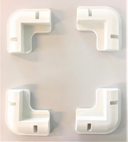 Pièces d'angle en plastique