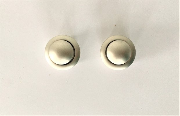 Boutons de verrouillage à pression (MAT SILVER)