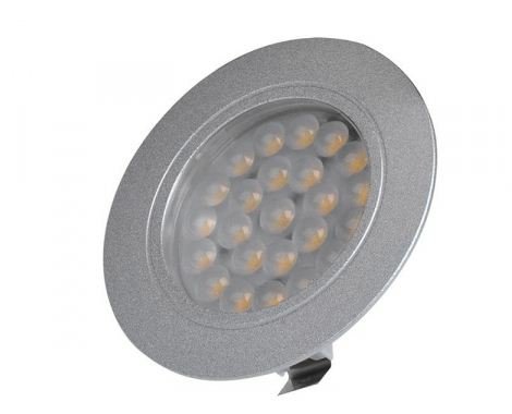 Inbouwspot 24-leds 12V 220lm Ø65x11mm