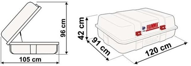 Fiamma Ultra Box Top 2(400 liter-13kg.)