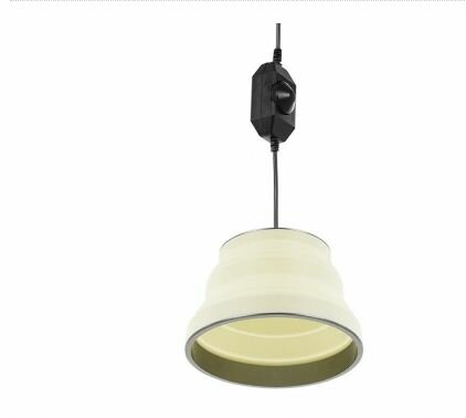 Hanglamp LED opvouwbaar silicone wit Ø15cm