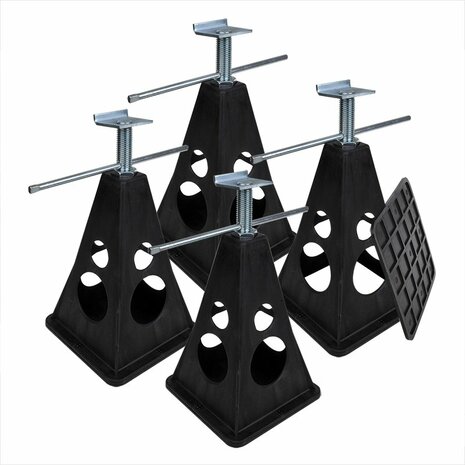 Jeu de supports en plastique 4 pièces 750kg