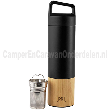 RBL Thee Thermosfles 530ml Bamboe/Zwart