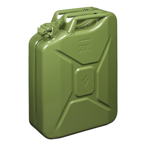 Jerrycan 20L métal vert approuvé UN & TüV/GS