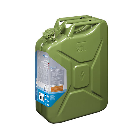 Jerrycan 20L métal vert approuvé UN & TüV/GS