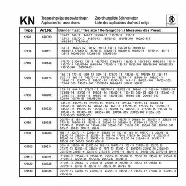 Sneeuwkettingen 12mm KN120