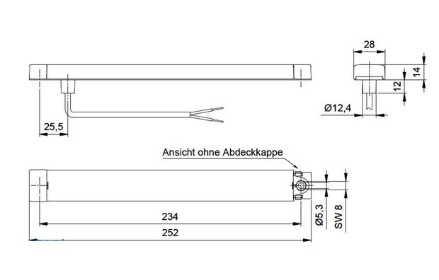 Feu arrière de freinage LED S250