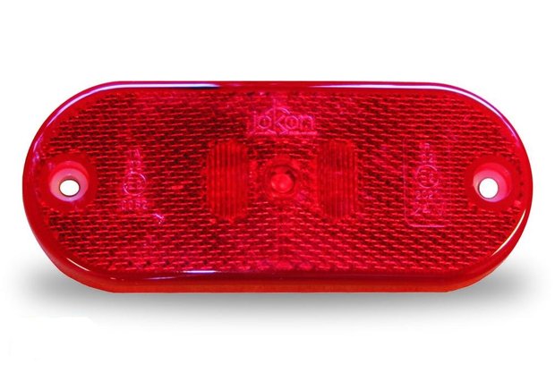 Zijlicht ovaal rood met mistlicht